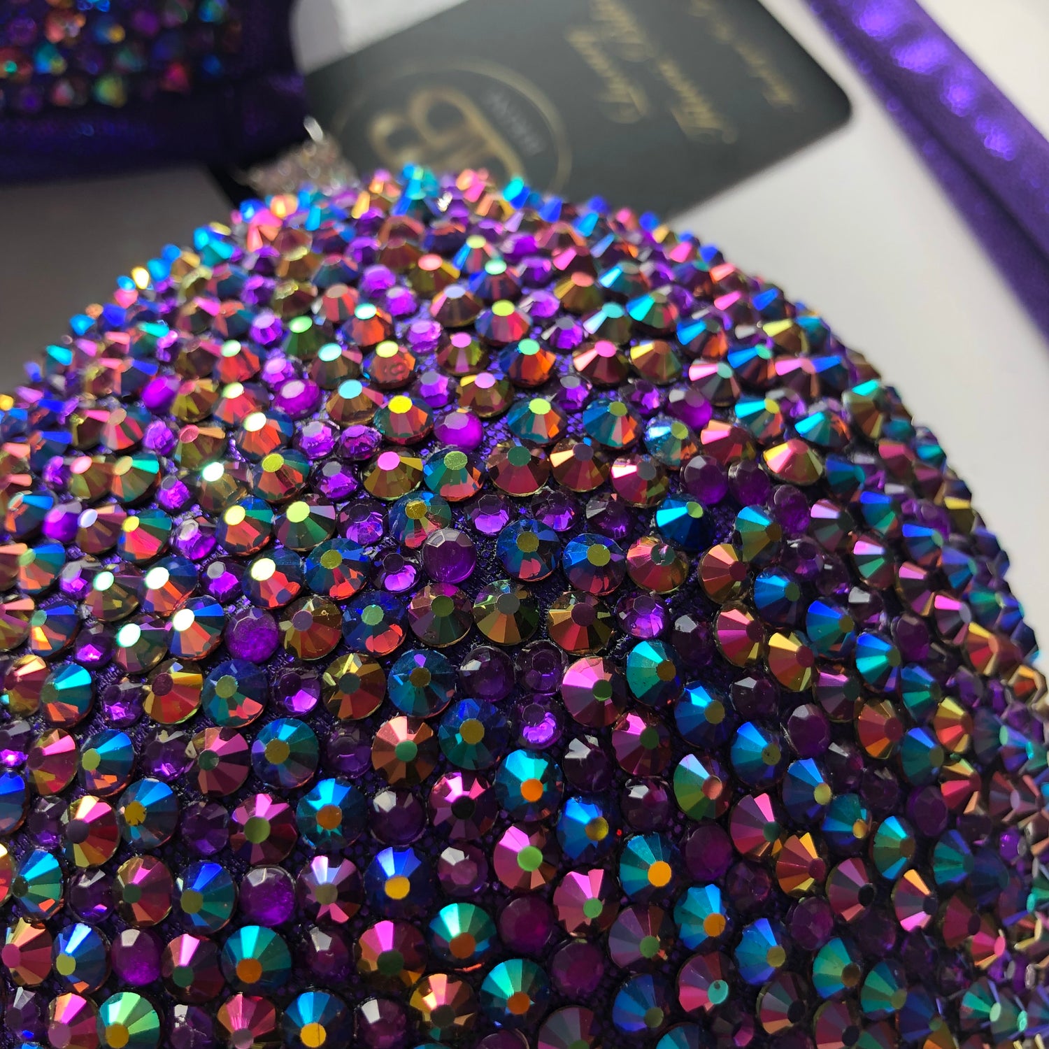 (Lena) Purple Crystallized Suit