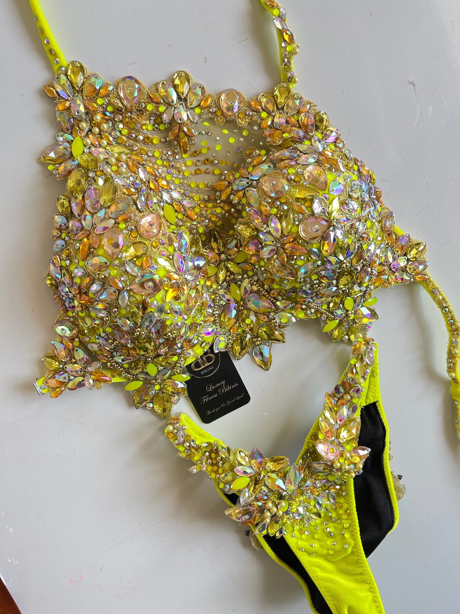 Yellow and Gold Couture bikini