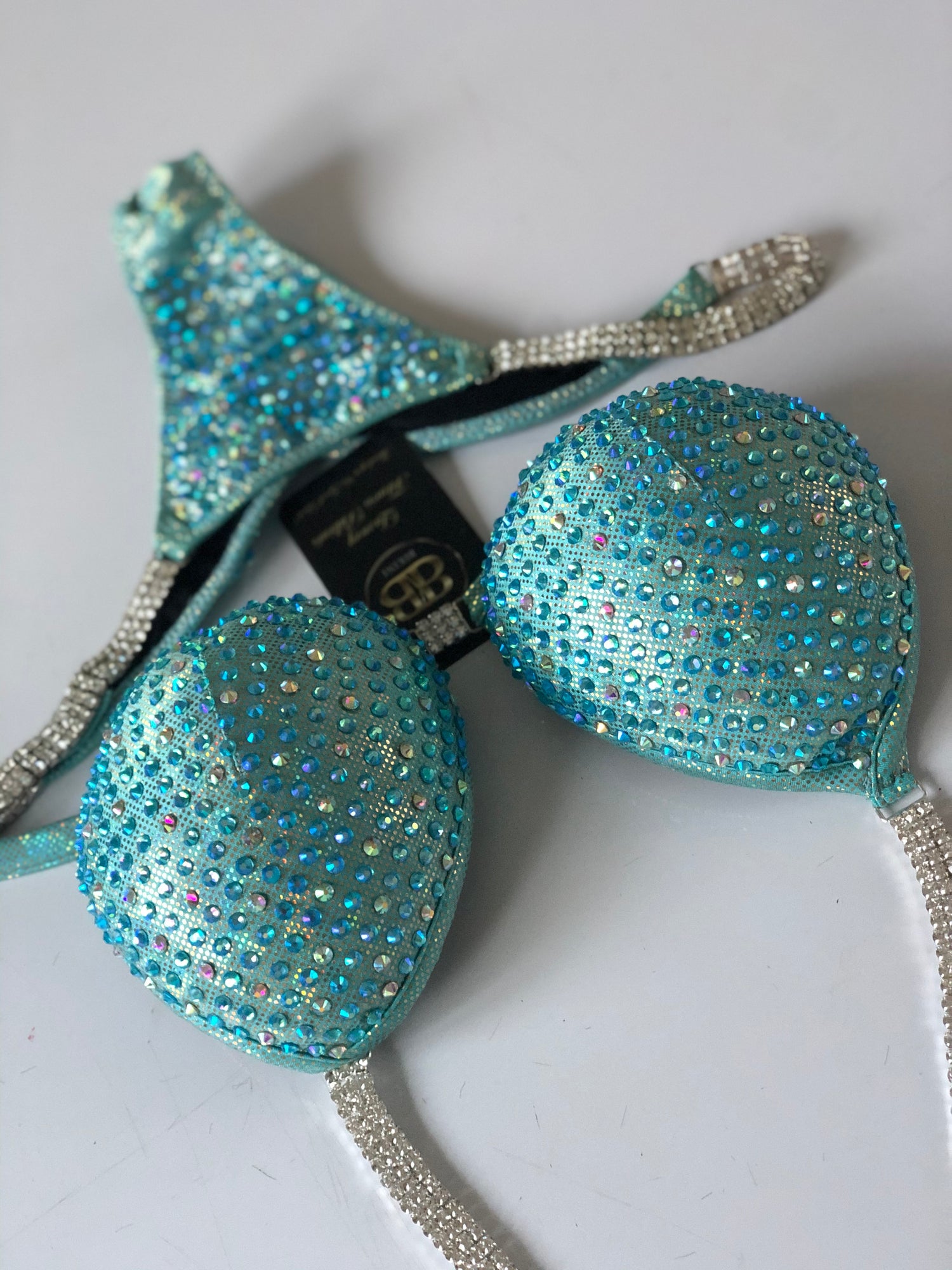 Light Aquamarine NPC Style Competition Bikini (321)