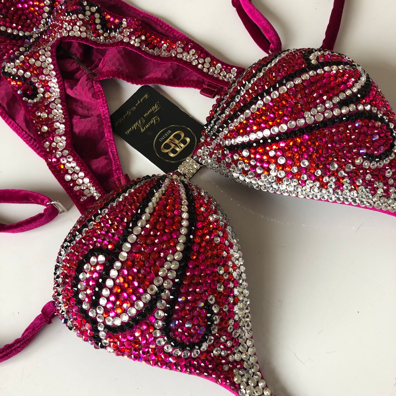 (Anita) Fully crystallised figure suit