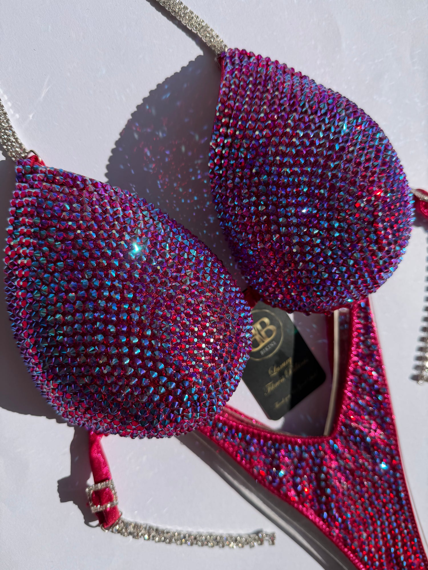 AB Fuchsia triangle bikini D/DD cup - ready to buy (no.291)