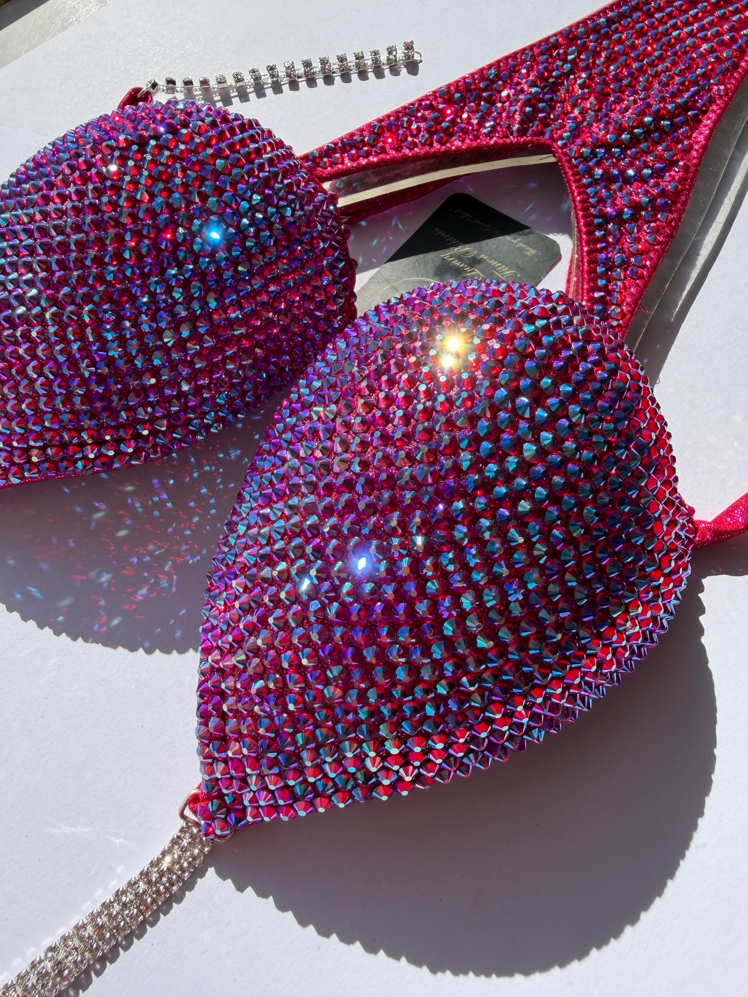 AB Fuchsia triangle bikini D/DD cup - ready to buy (no.291)