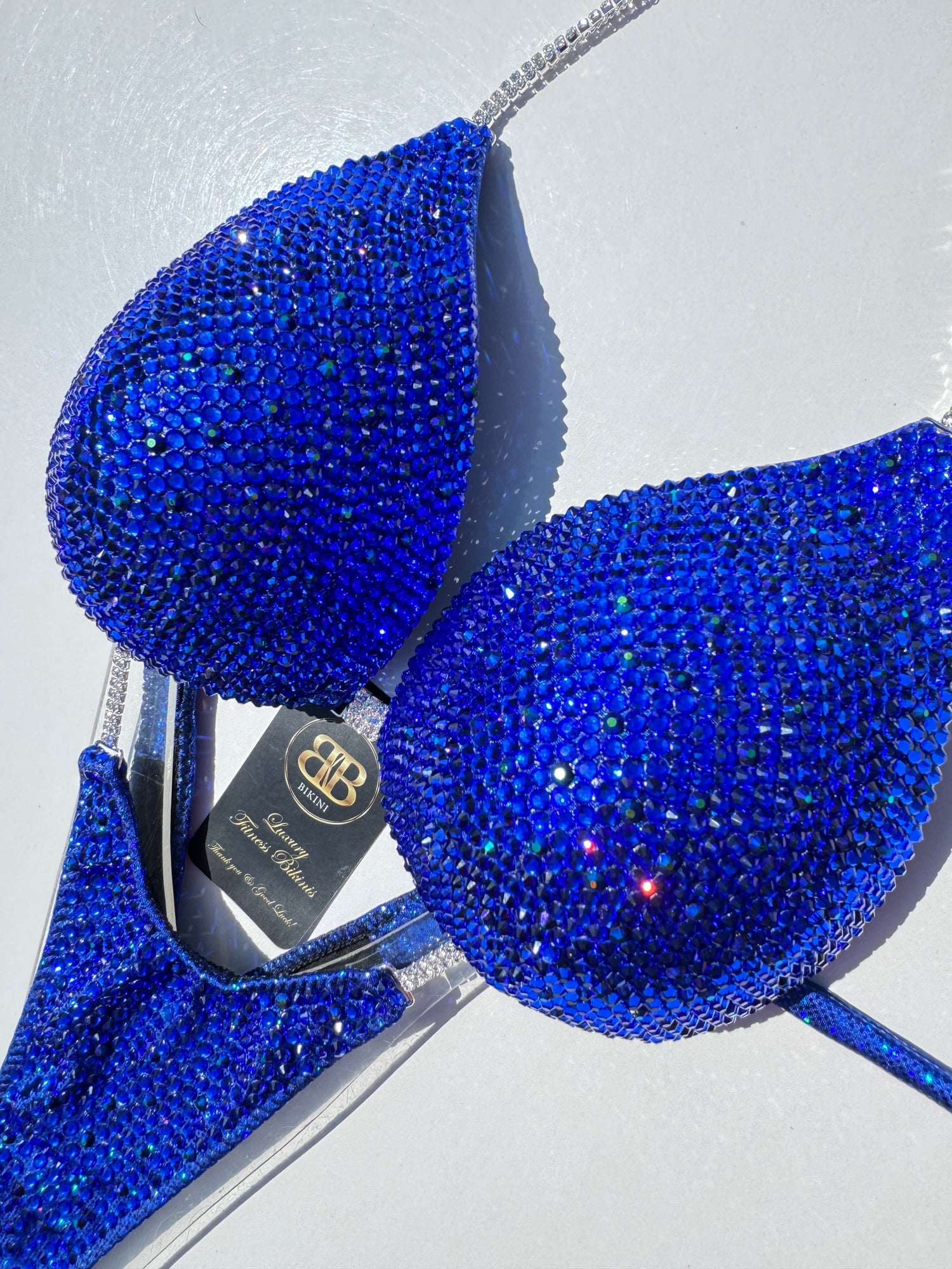 Cobalt blue triangle bikini