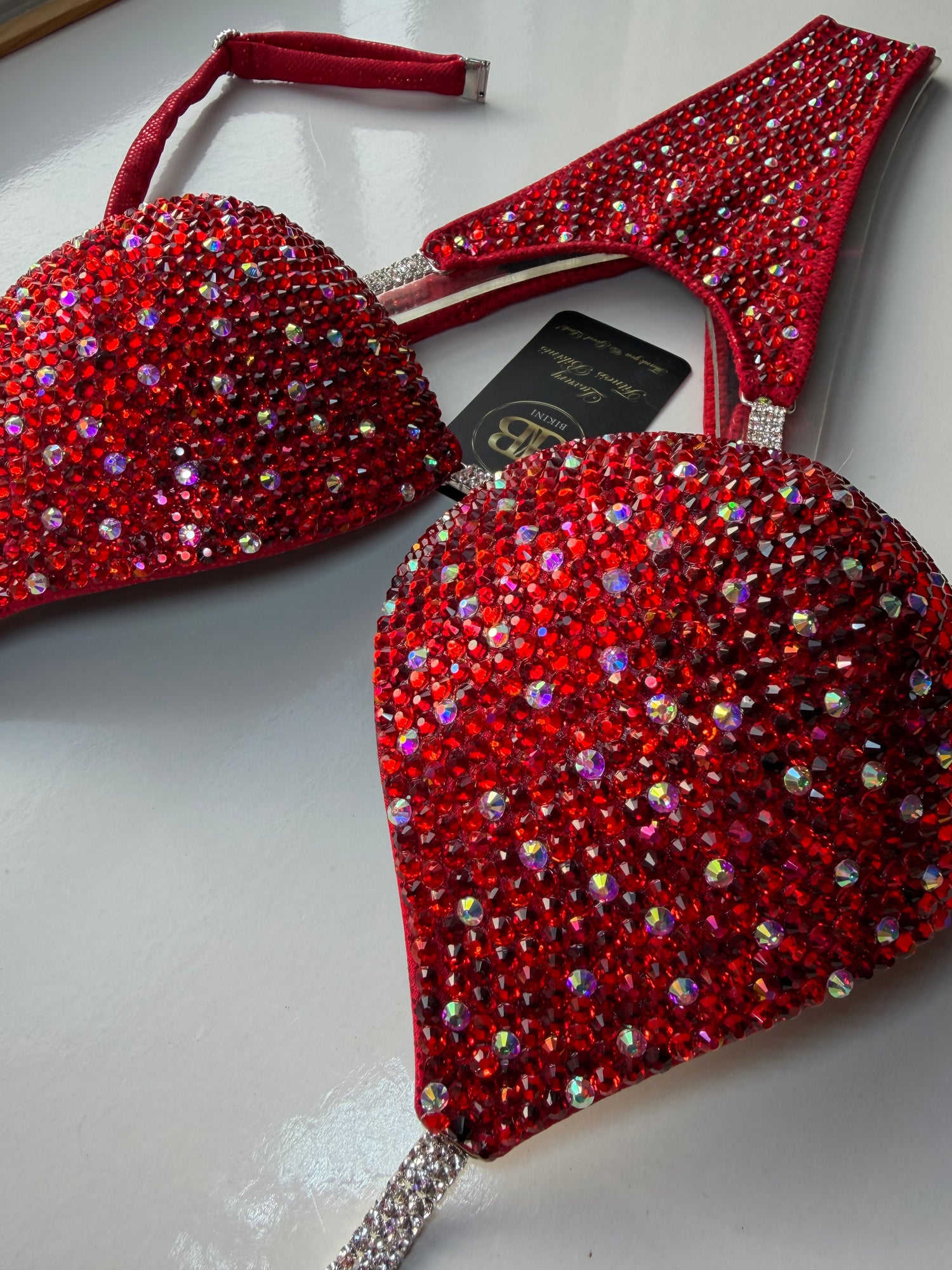 Rose Red triangle bikini - D bra cup