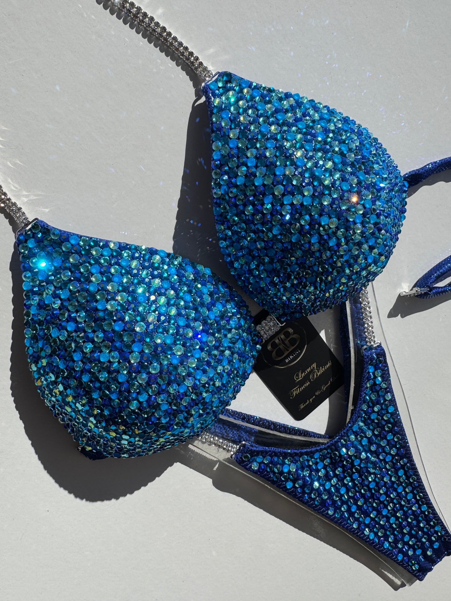 Capri Sky Blue triangle bikini - B/C bra cup