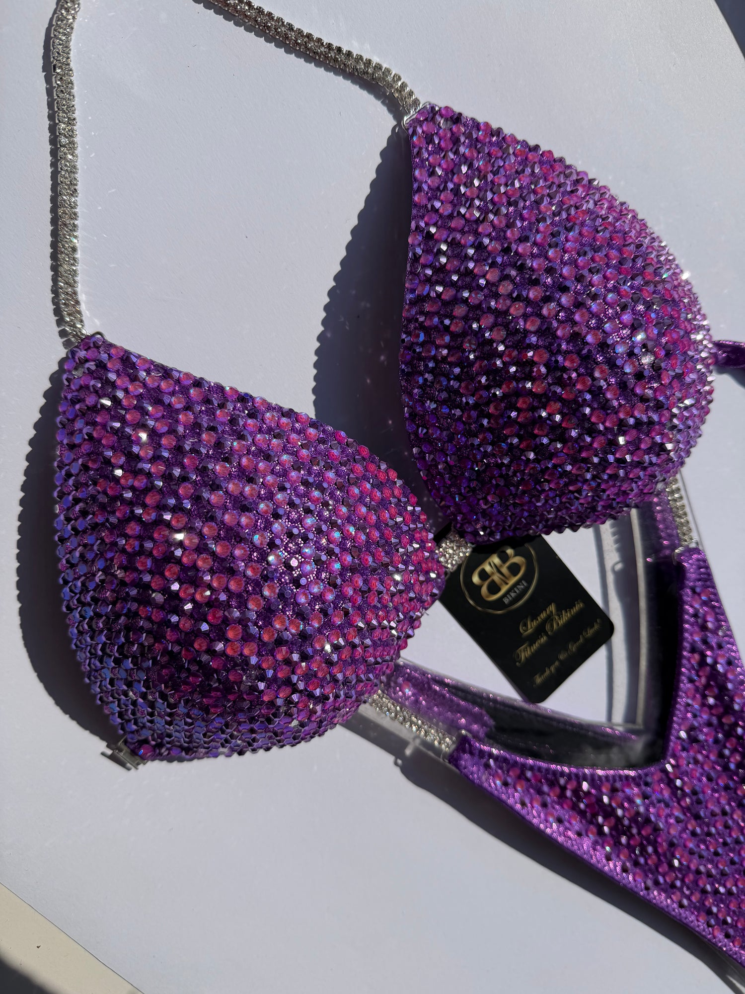 Orchid Purple  triangle bikini - C/D bra cup - ready to buy