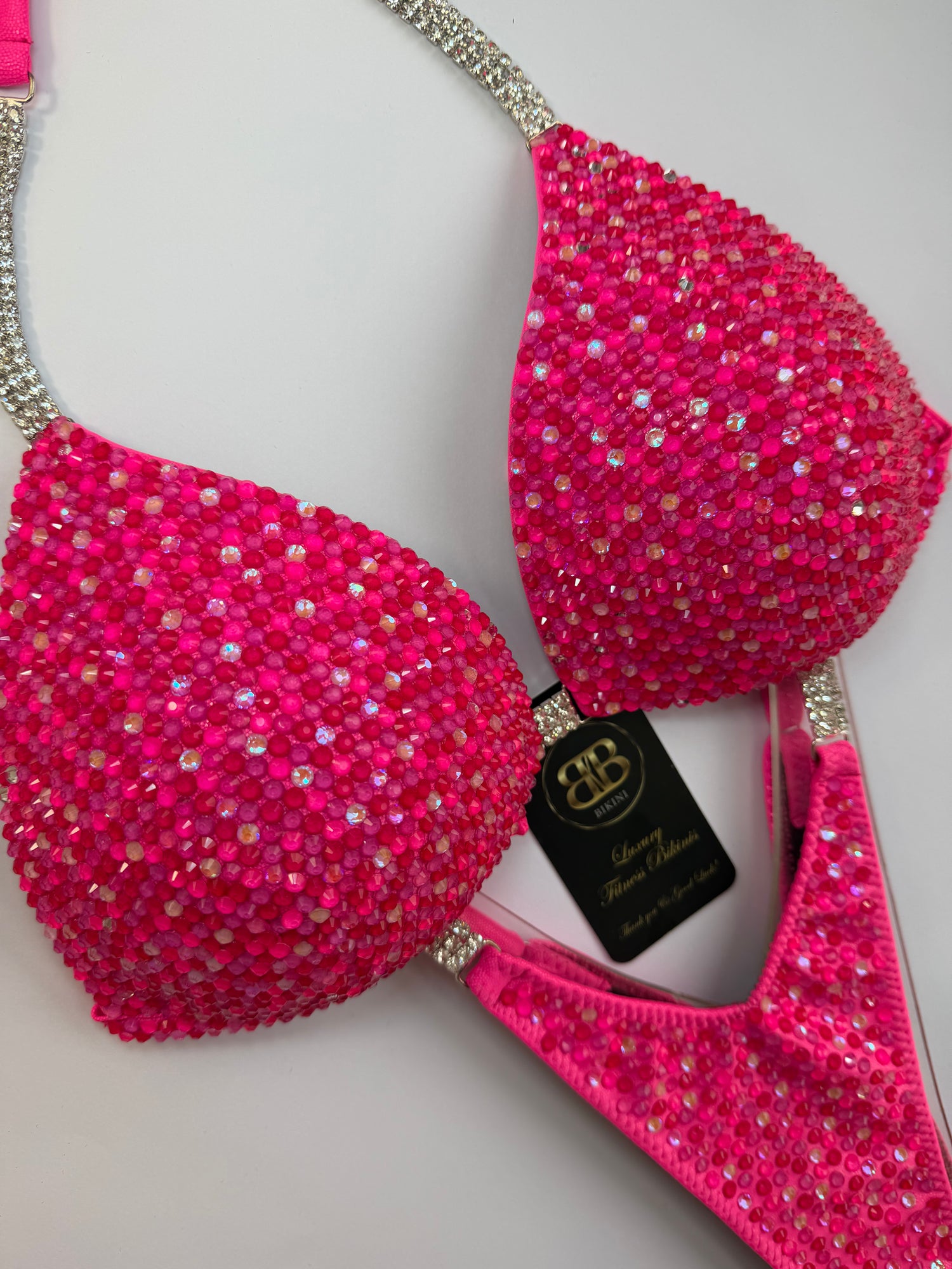 Barbie neon pink triangle bikini - D/DD bra cup (no. 266) - ready to buy