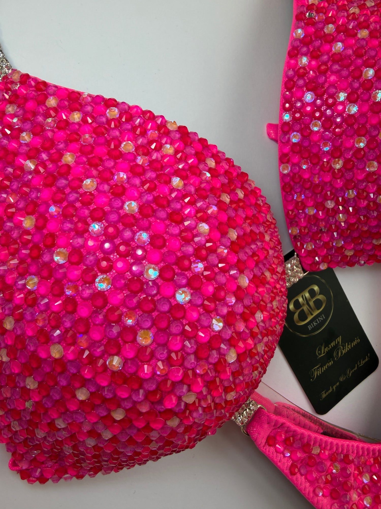 Barbie neon pink triangle bikini - D/DD bra cup (no. 266) - ready to buy