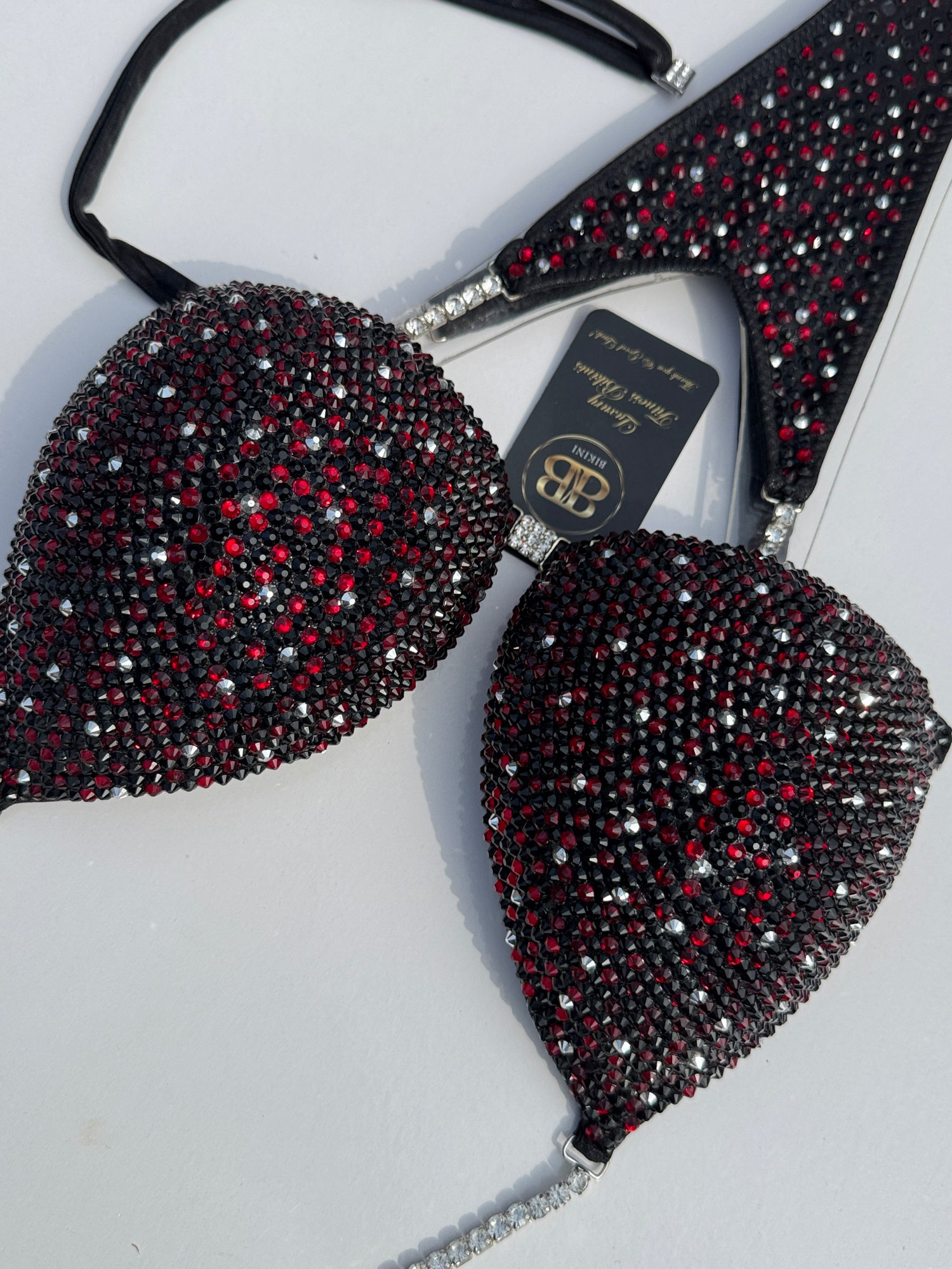 Brand new NPC style dark burgundy red and black - DD/E bra cup