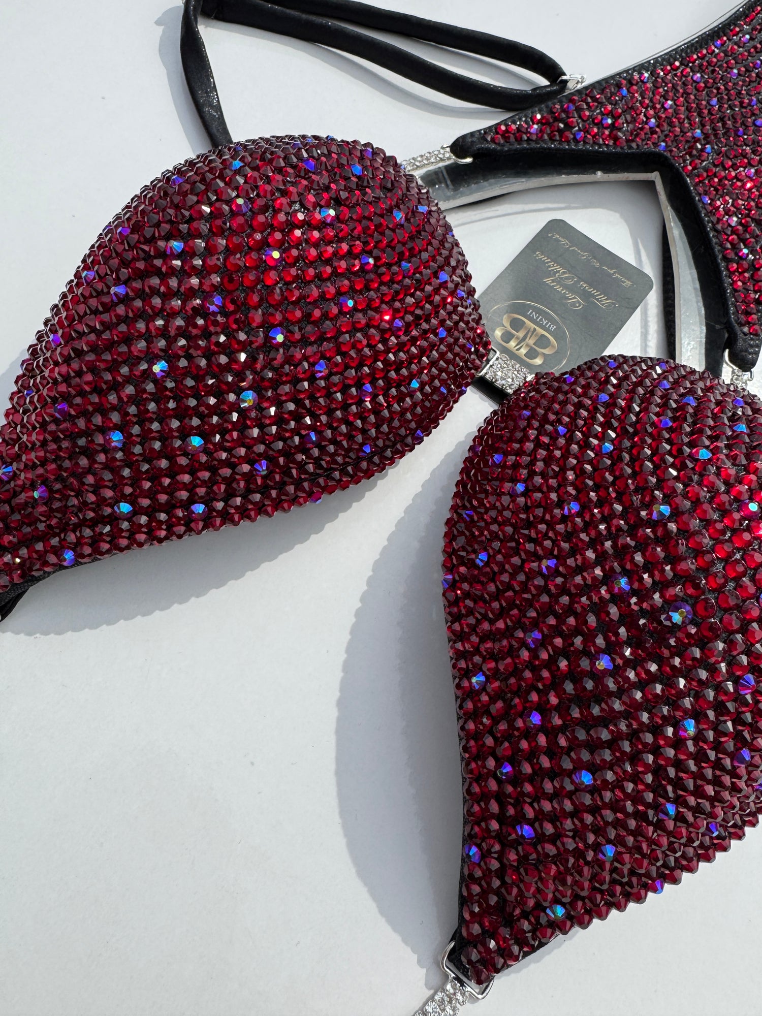 Brand new NPC style dark burgundy red - D bra cup
