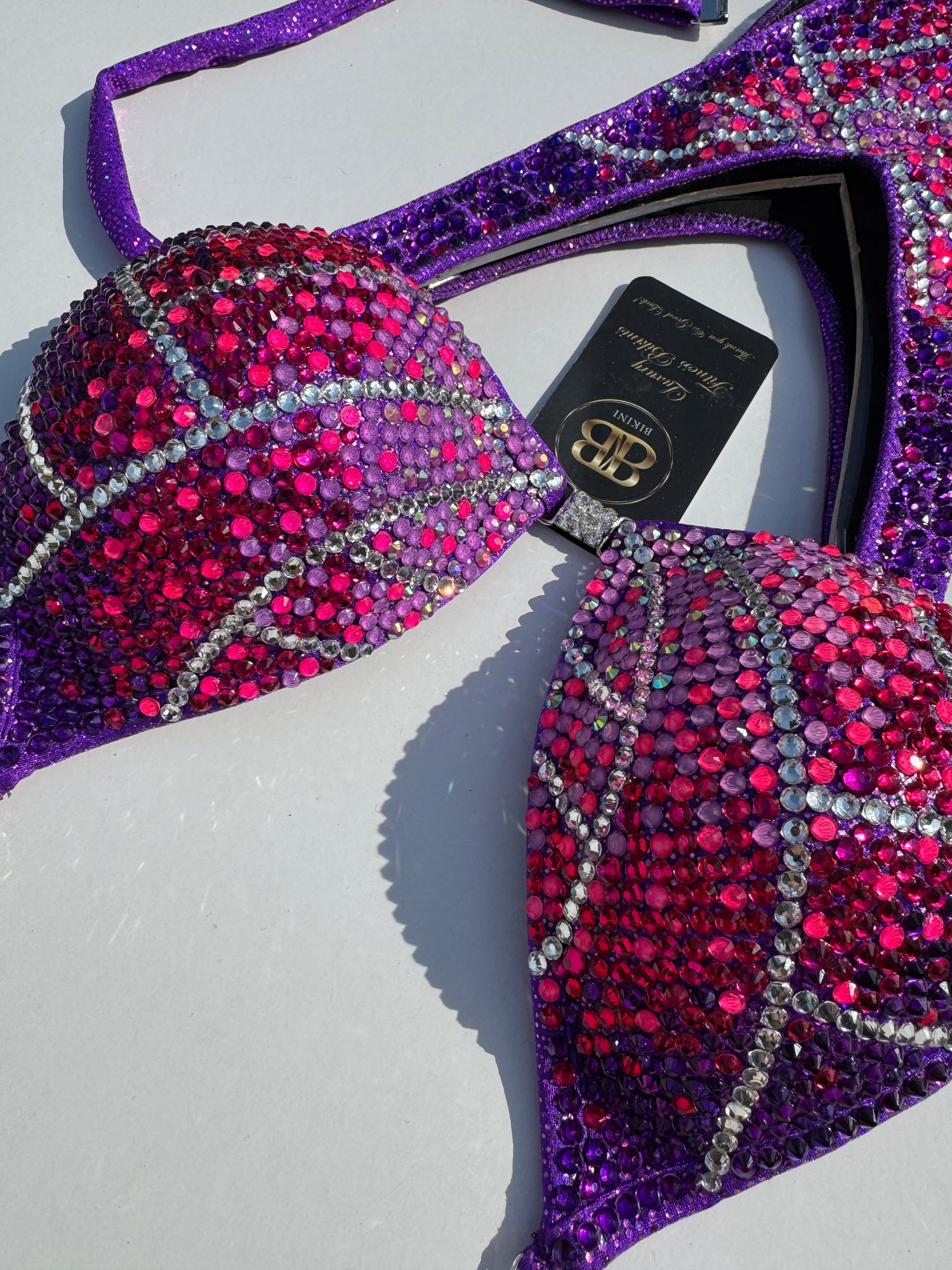 Brand new neon pink, purple ombre figure suit - C cup