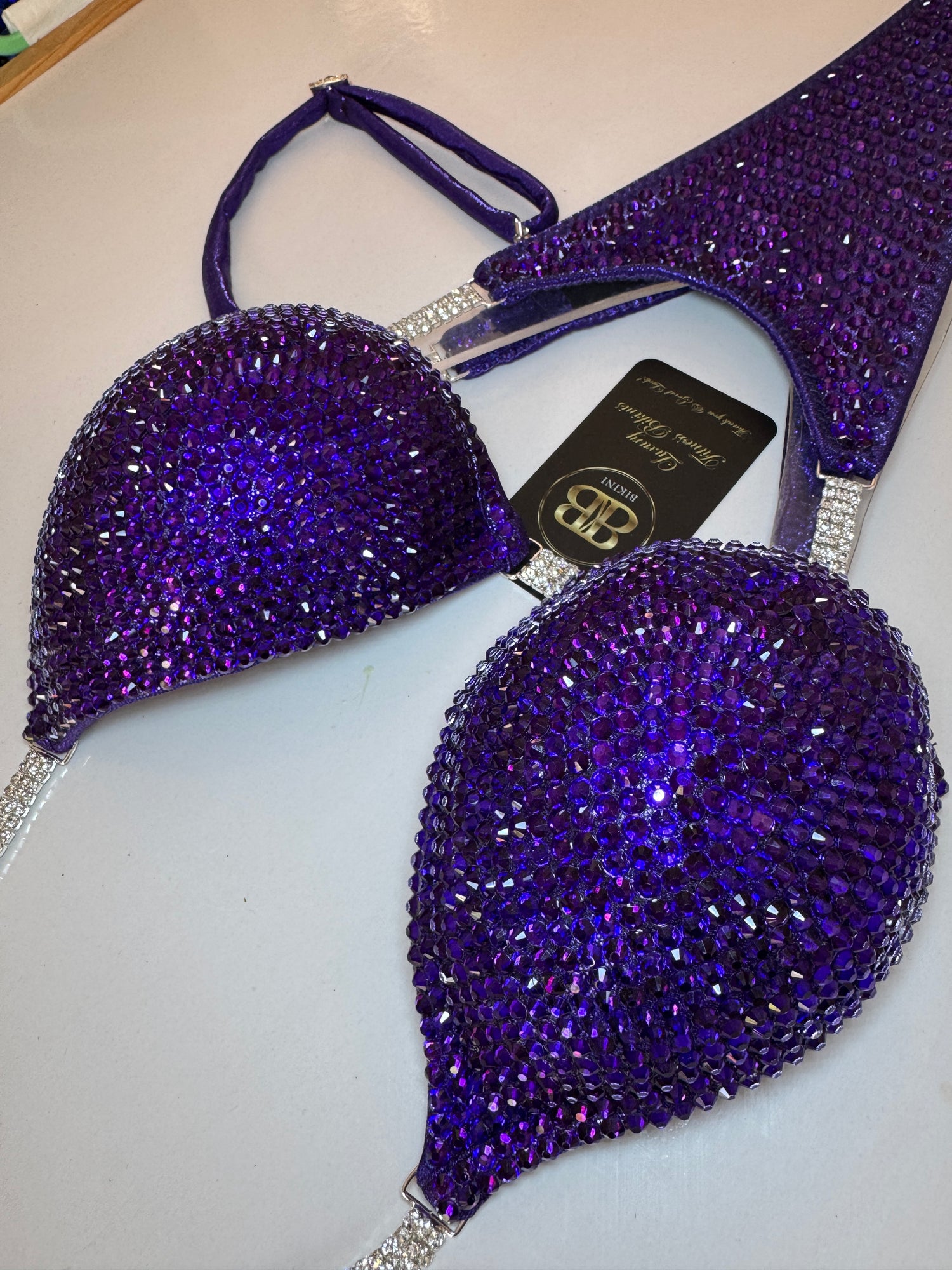 Brand new deep purple bikini - B bra cup