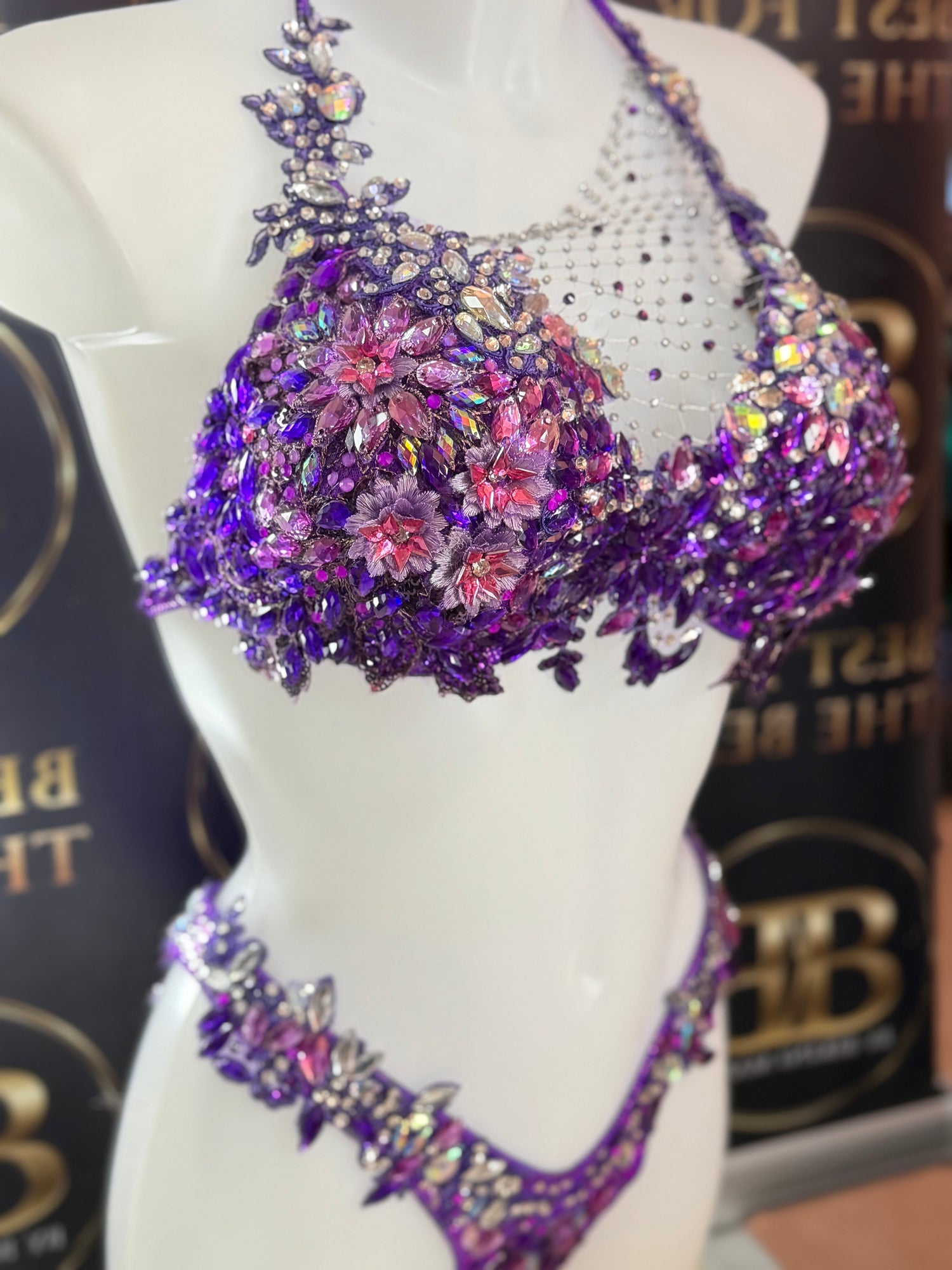 Purple, Lilac and Silver Diva/ Couture Bikini