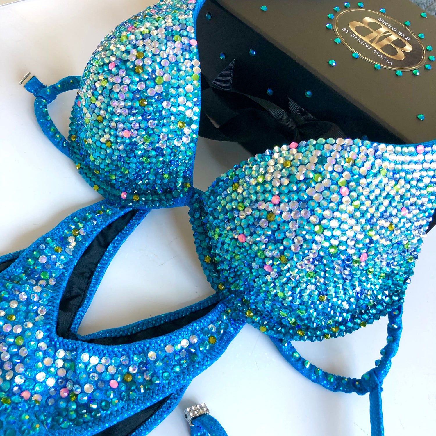 (ROBIN) Turquoise Ombre Competition Suit