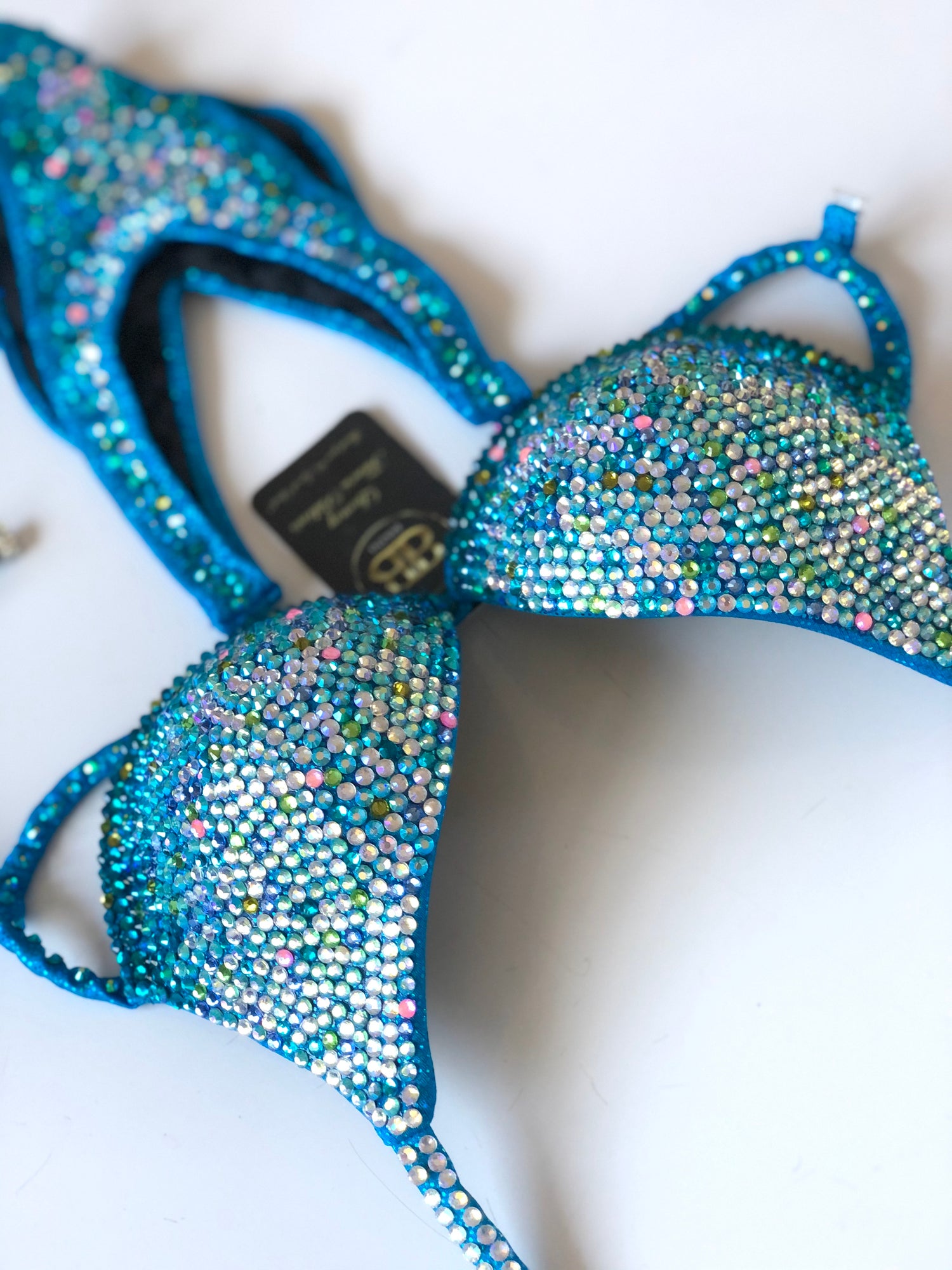 (ROBIN) Turquoise Ombre Competition Suit