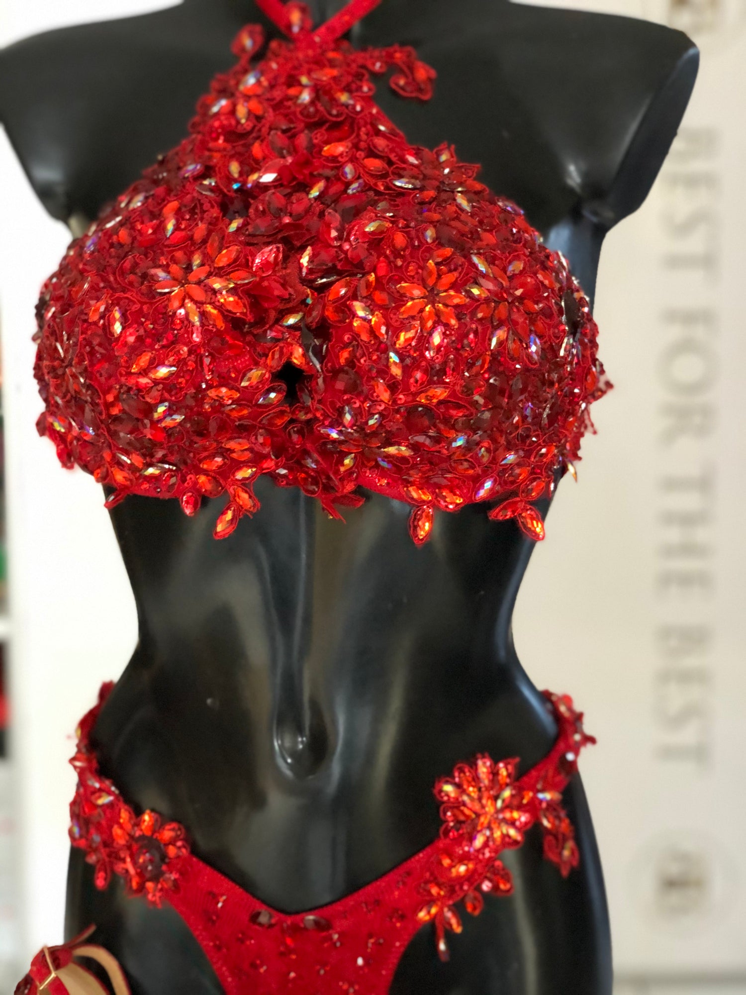 Halter Neck Red Couture Bikini - Level 2