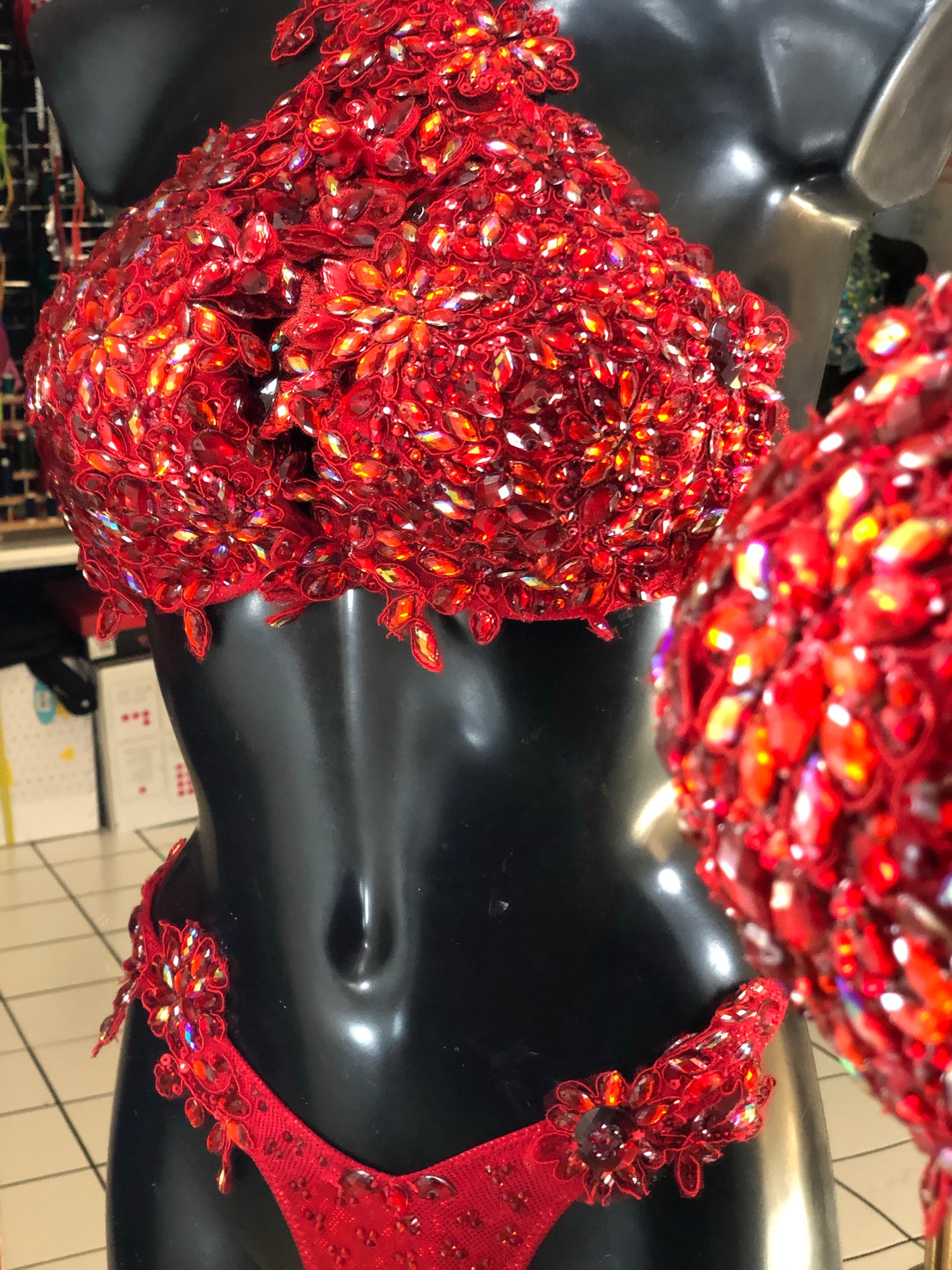Halter Neck Red Couture Bikini - Level 2
