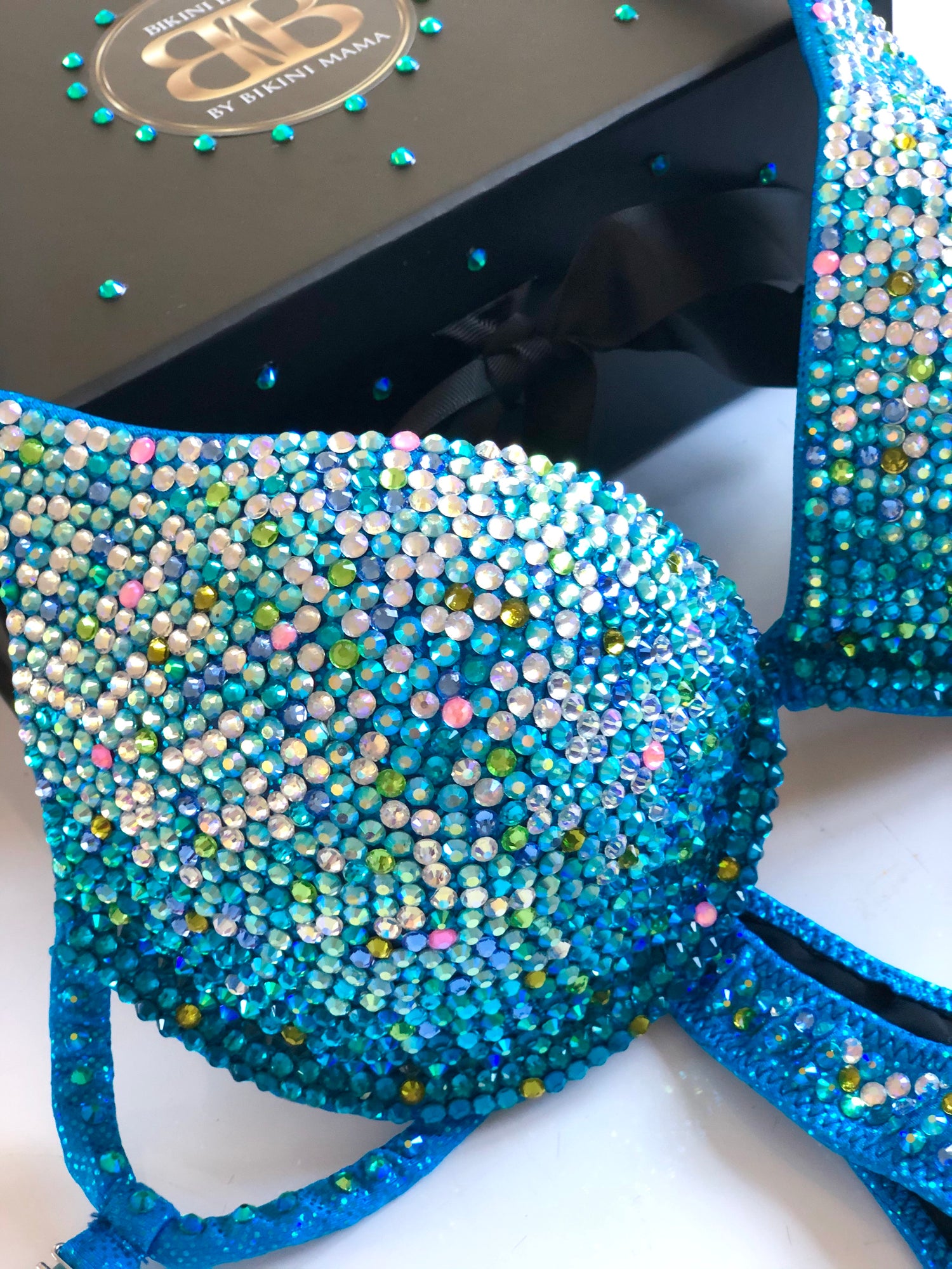 (ROBIN) Turquoise Ombre Competition Suit