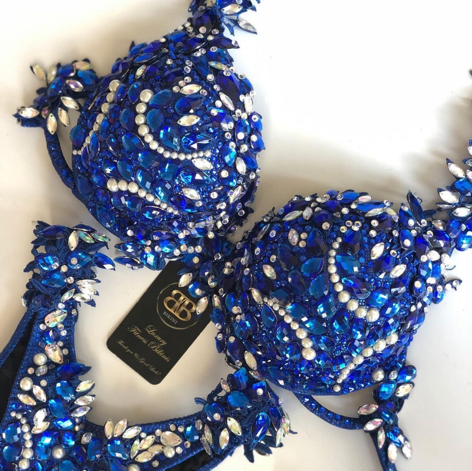 Rental - Blue and Silver Diva competition bikini