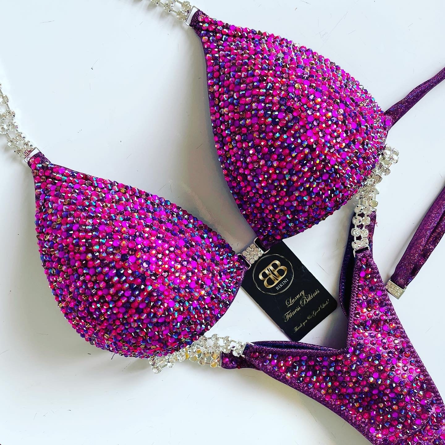 Fuchsia Cherry Competition Bikini (702)
